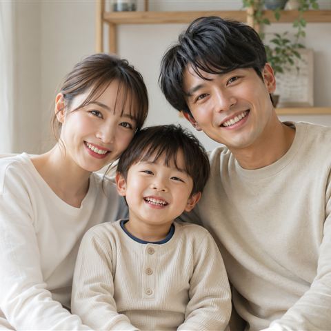 アップロードする家族写真