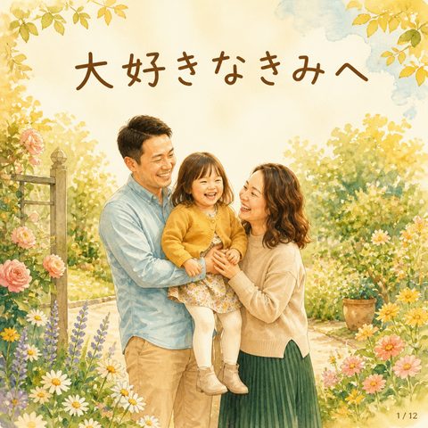 大好きなきみへ：生まれた日から今日までのきみへのラブレター