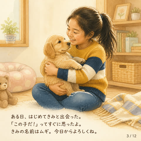 はじめて出会った日のイラスト